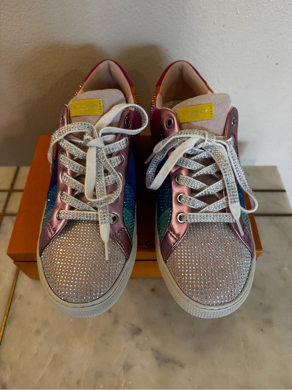 Kurt Geiger Rainbow Bling Lane Sneakers - EUC - Picture 3 of 13